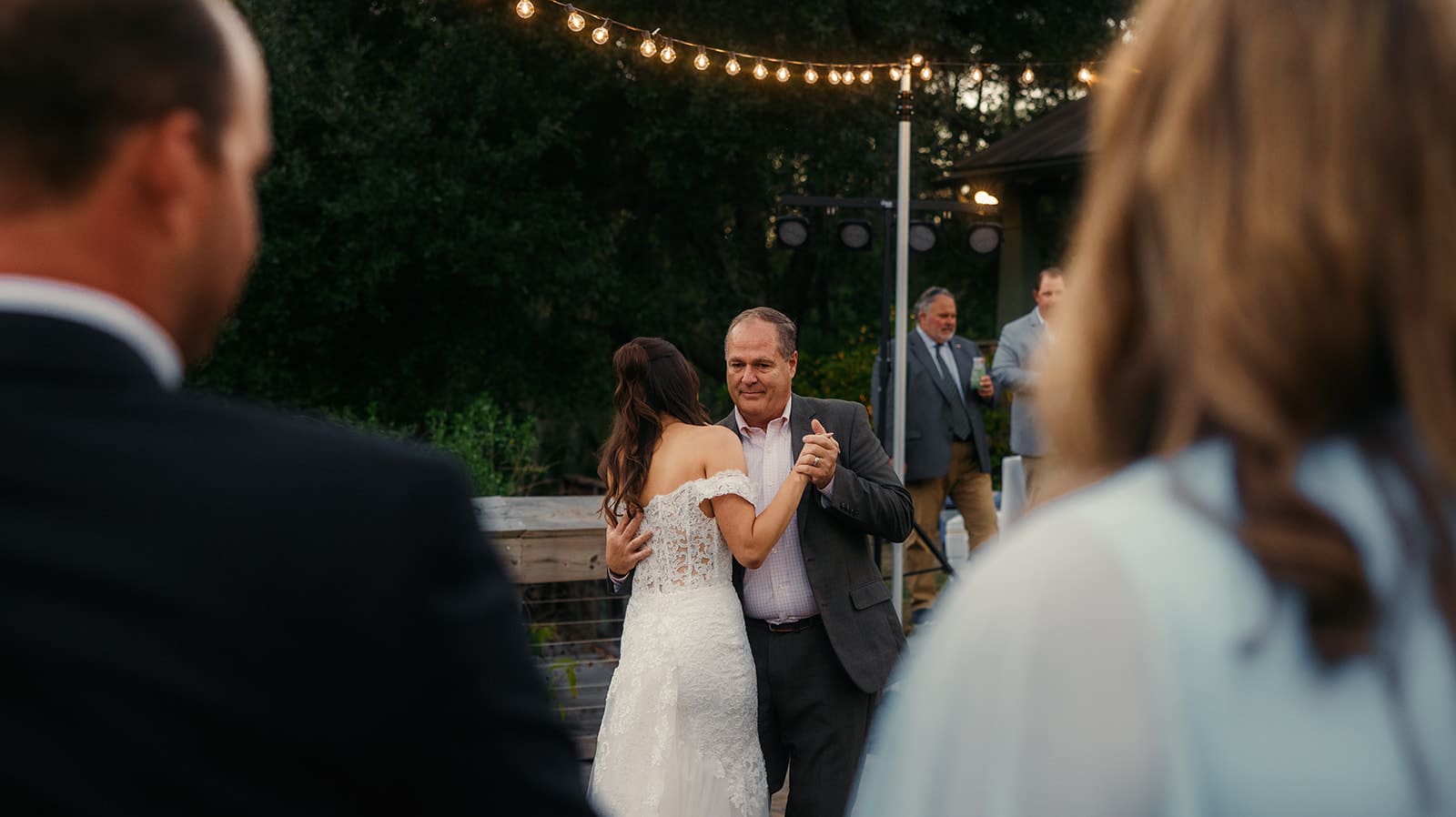Father daughter dance during a Charleston wedding