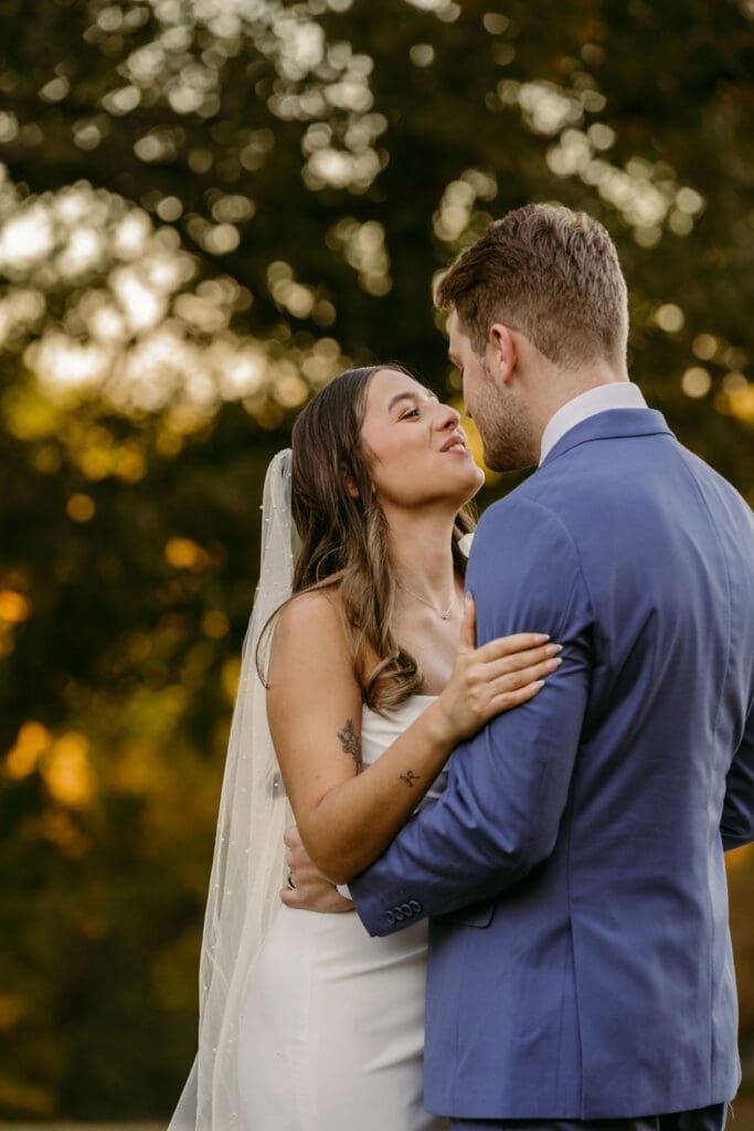 Nashville couple enjoying time together after their wedding ceremony.
