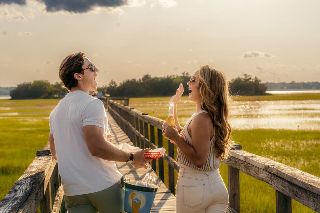 Charleston SC documentary photography engagement session  