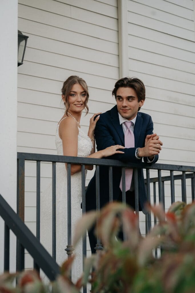 Candid moment of Bride and Groom together after their wedding in Nashville