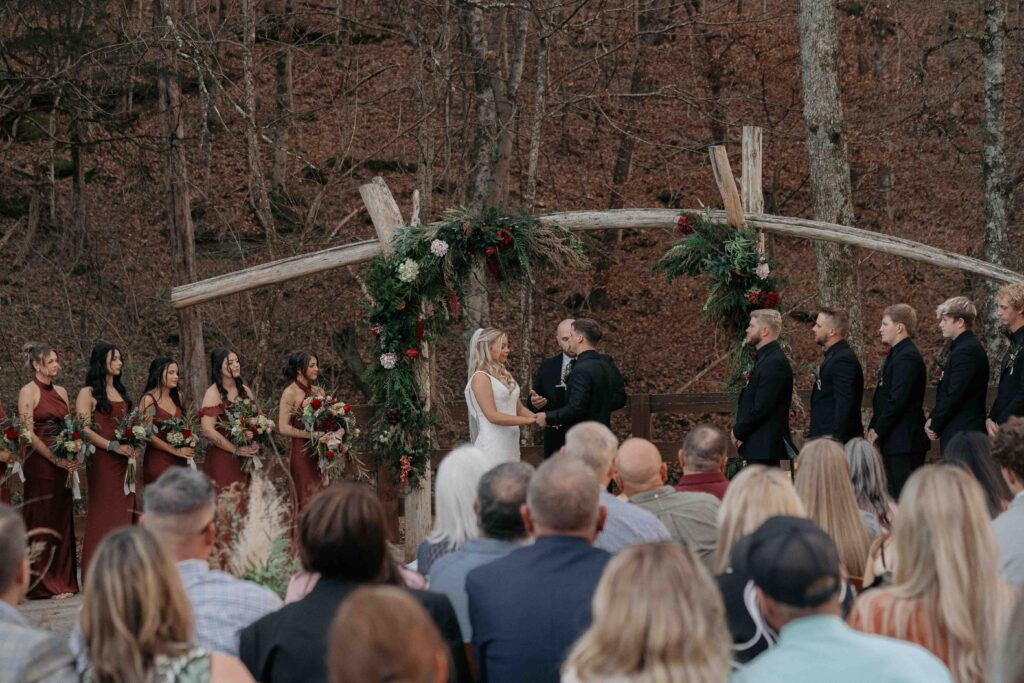 Nashville TN wedding ceremony at a fall wedding