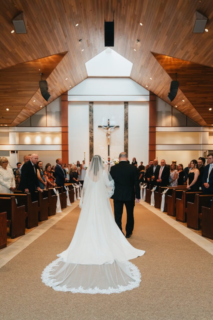Catholic Wedding ceremony at Holy Family Catholic Church 