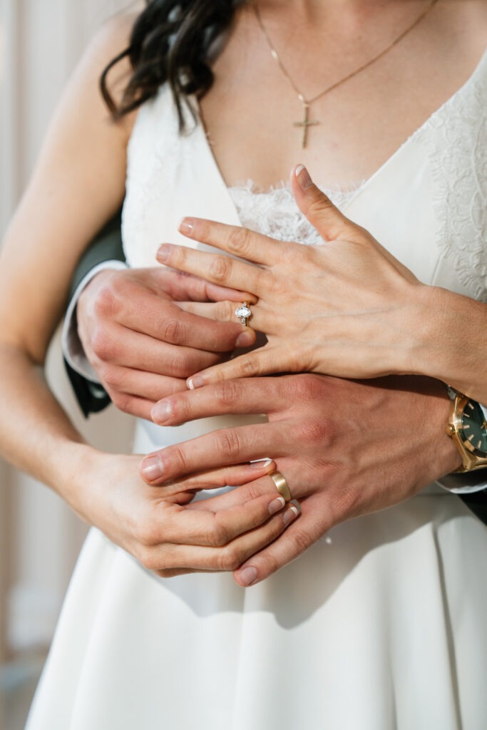 Bride and groom portraits at Pleasant Hill Mansion 