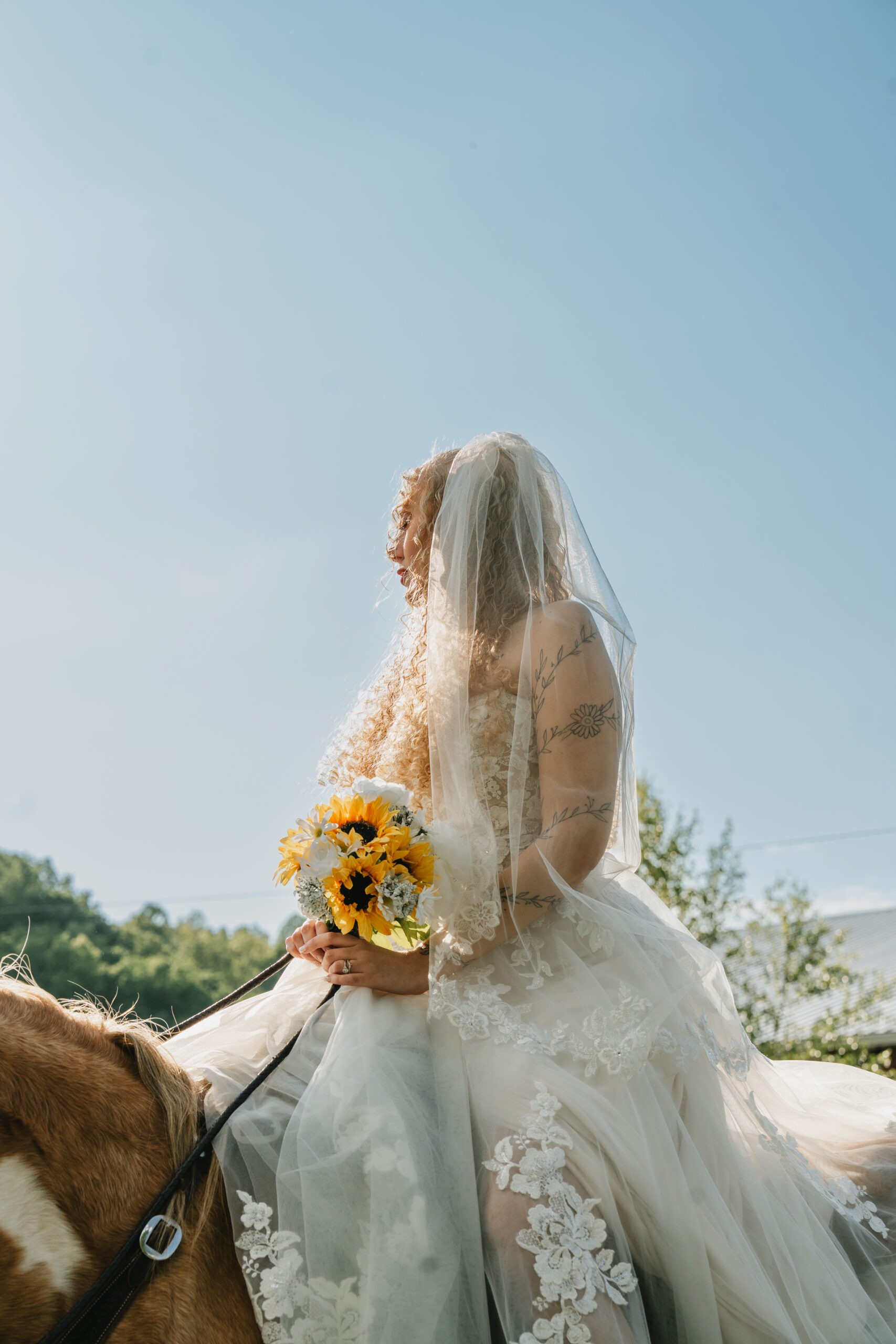 Bride during bridal portraits at her Cactus Creek wedding